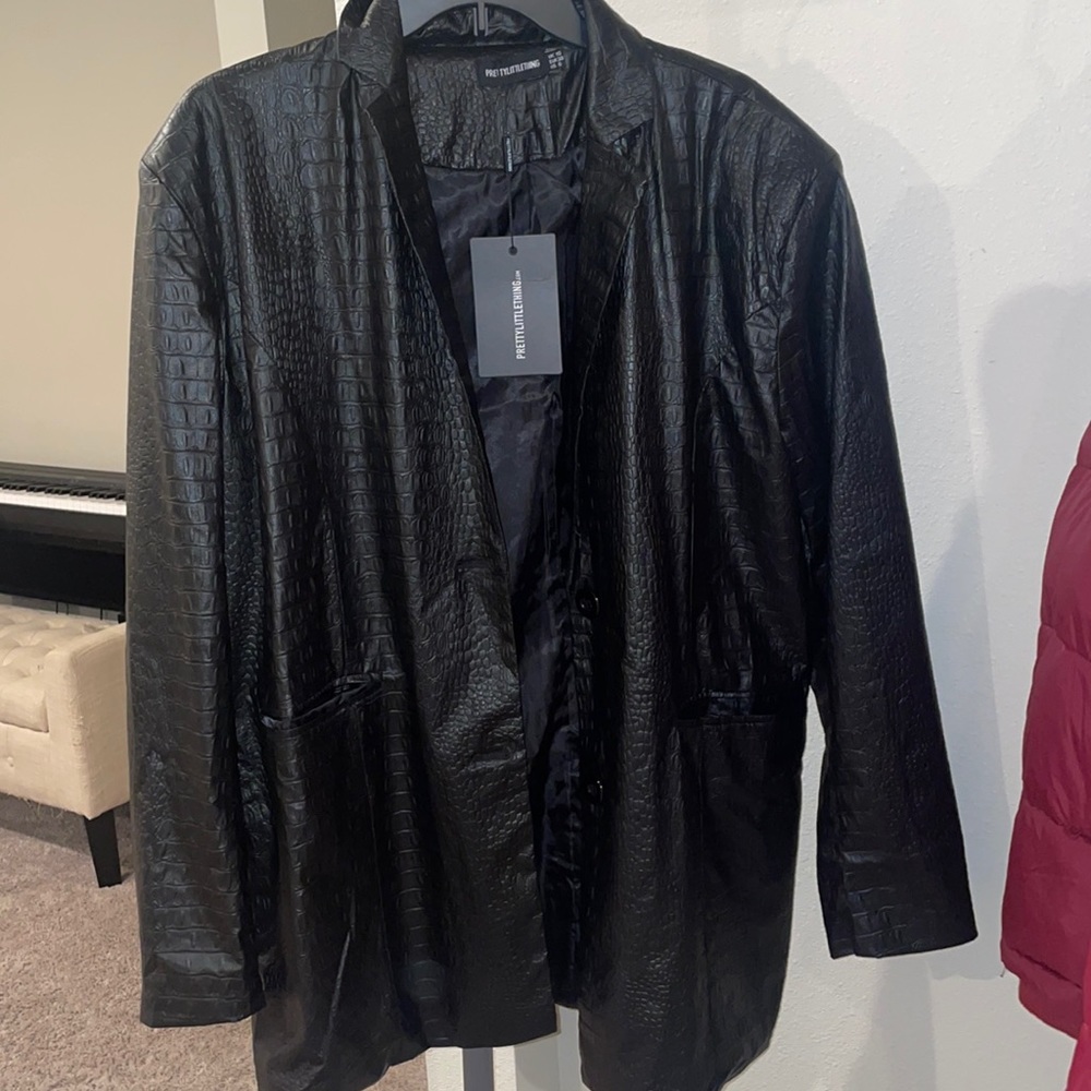 Pretty little thing leather jacket